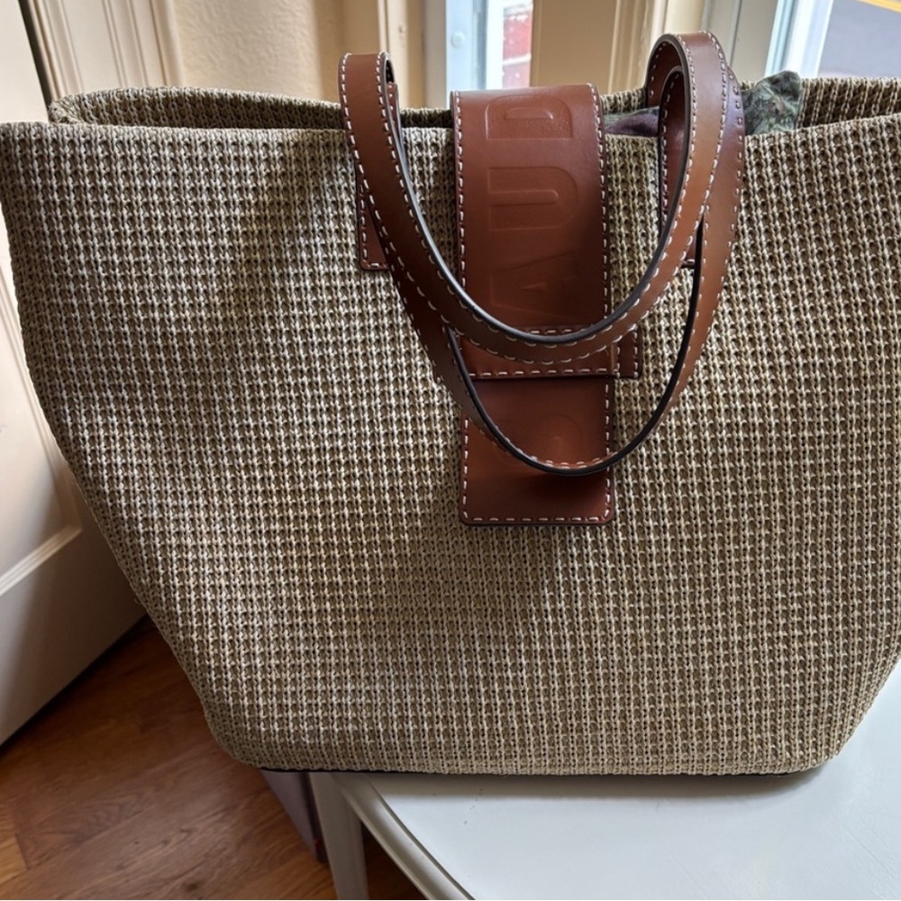 STAUD Mercato Raffia-Effect Tote - Picture 4 of 9